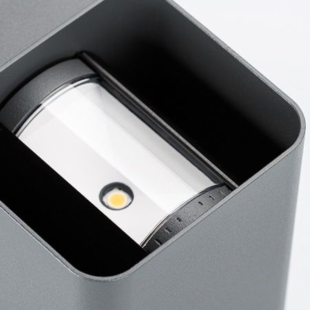 Светильник LGD-WALL-VARIO-S104x129-2x6W Warm2700 (GR, 1-80 deg) (Arlight, IP54 Металл, 3 года)