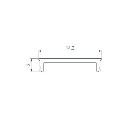 Экран SL-SLIM15-H10-W14-2000 OPAL (Arlight, Пластик)
