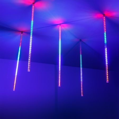 Светодиодная гирлянда ARD-ICEFALL-CLASSIC-D12-500-5PCS-CLEAR-72LED-LIVE RGB (230V, 6W) (Ardecoled, IP65)