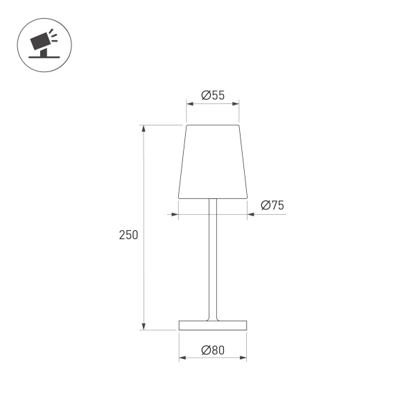 Светильник SP-DAISY-TAB-1.5W Warm3000-MIX (SD, 90 deg) (Arlight, IP54 Металл, 2 года)
