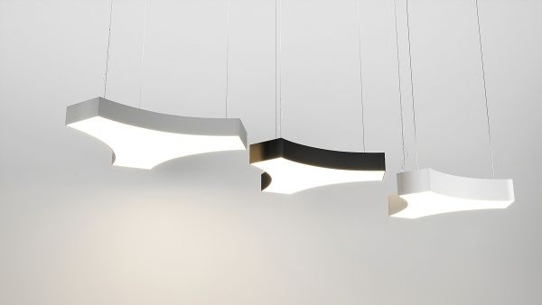 Подвесной Y-образный светильник черный SILED UNITY 520х1500х100 (24 Вт)