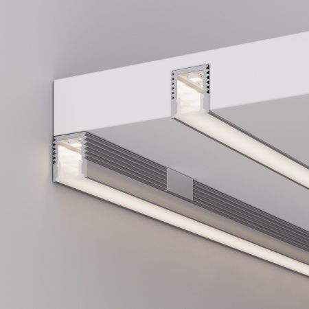 Профиль с экраном SL-MINI-8-2000 ANOD+OPAL (Arlight, Алюминий)