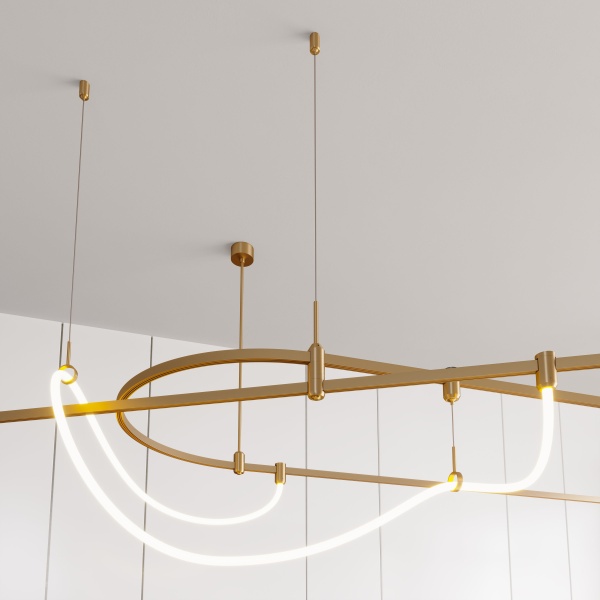 Держатель трека ART-APRIORI-HOLDER-HANG-TUBE-L1500 (GD) (Arlight, IP20 Металл, 3 года)