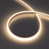 Лента герметичная WAVE-TOP-PU-A144-10x10mm 24V Warm3500 (5 W/m, IP68, 3m, wire x1) (Arlight, Вывод боковой, 3 года)