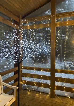 Светодиодное дерево Сакура D6202 600 LED теплый белый