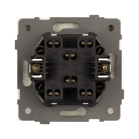 Механизм выключателя одноклавишный перекрёстный SWT-TENDO-MKX1-SFPL-GD (230V, 10A) (Arlight, -)