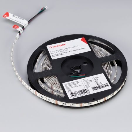 Лента RT-B72-10mm 12V RGB (15 W/m, IP20, 5060, 5m) (Arlight, 15 Вт/м, IP20)