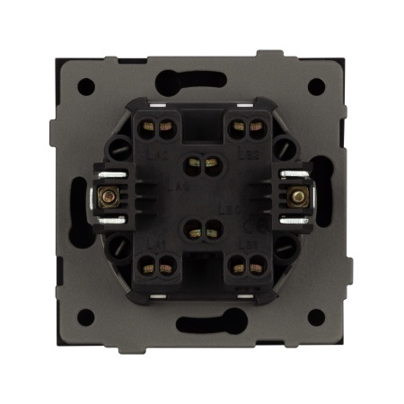 Механизм выключателя одноклавишный проходной SWT-TENDO-MKP1-SFPL-BK (230V, 10A) (Arlight, -)