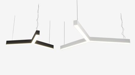 Подвесной Y-образный светильник белый SILED TRIO-STAR-PROF 1670х1450х50х70 (74 Вт)