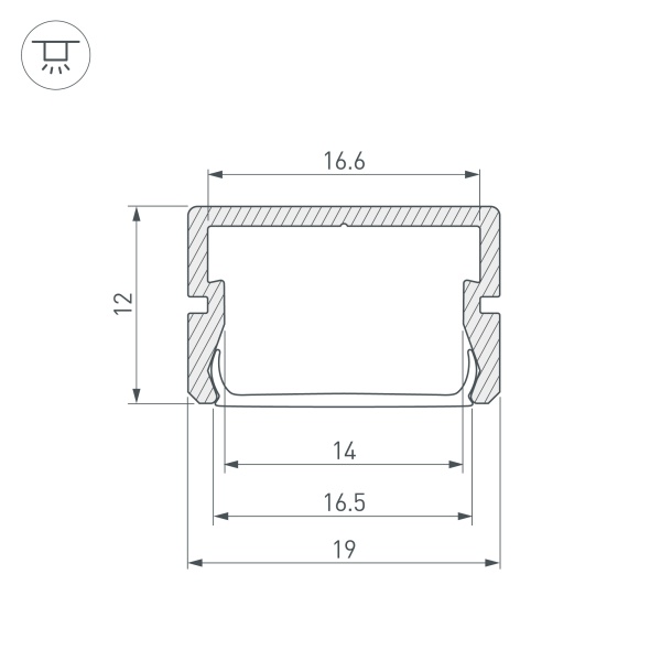 Профиль SILER-3000 ANOD BLACK (Arlight, Алюминий)