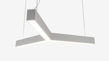 Подвесной Y-образный светильник черный SILED TRIO-STAR-PROF 2500х2140х50х70 (111 Вт)