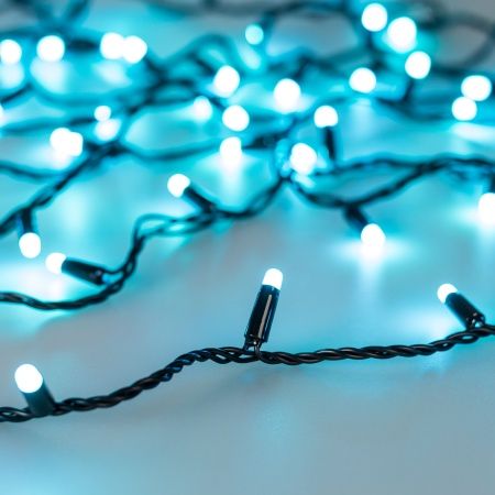 Светодиодная гирлянда ARD-STRING-CLASSIC-20000-BLACK-200LED-MILK-SYNC RGB (230V, 13W) (Ardecoled, IP65)