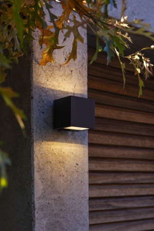 Светильник наcтенный "Фокус", WC2128, LED 9W 4000К IP54, темно серый