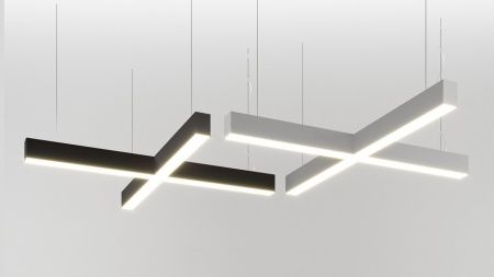 Светильник крестообразный подвесной белый SILED CROSS-01-PROF 1500х1500х50х70 (76 Вт, 4000K)