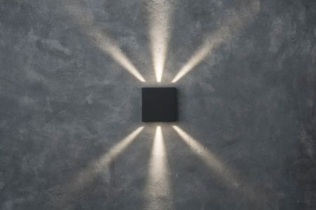 Светильник наcтенный "Фокус", WC2129, LED 10W 4000К IP54, черный