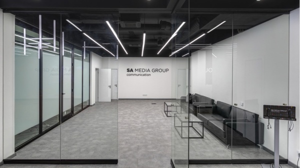 Подвесной линейный светильник черный SILED LA LINEA 500х28х25 (12 Вт, 5000K)