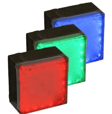 Светодиодная брусчатка 100x100x60, STANDART, цвет свечения: RGB, производство: Россия