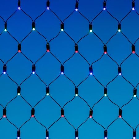 Светодиодная гирлянда ARD-NETLIGHT-CLASSIC-2500x2500-BLACK-432LED RGB (230V, 26W) (Ardecoled, IP65)