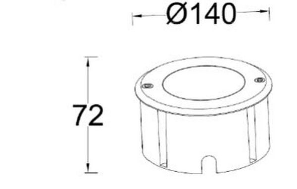 Встраиваемый светильник Lutec, Серебристый, Модерн, W7048-4K SS