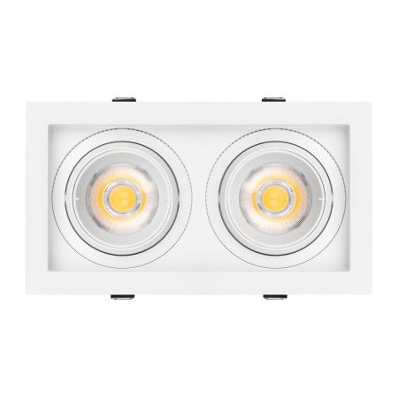 Светильник MS-VORTEX-BUILT-S210x117-2x20W Day4000 (WH-WH, 40 deg, 230V) (Arlight, IP20 Металл, 5 лет)