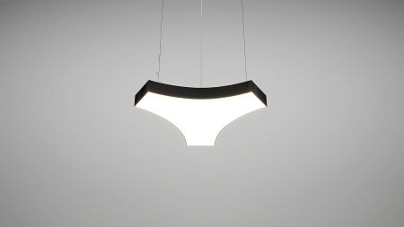 Подвесной Y-образный светильник черный SILED UNITY 870х1000х100 (63 Вт)