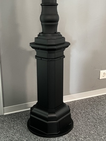 Светильник садово-парковый "Варна", G3960-2, 2*Е27  2*60W  IP44  h=2.51m, black+ wood