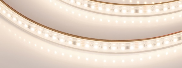 Лента герметичная SPI-PS-A120-12mm 24V Warm3000-PX6-BPT (11 W/m, IP67, 2835, 5m) (Arlight, бегущий огонь)