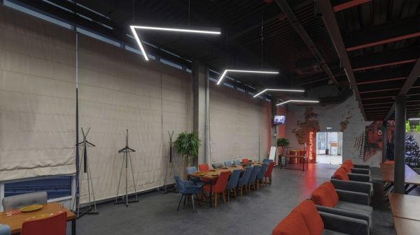 Г-образный светильник подвесной белый SILED ANGLE-PROF 970х970х50х70 (50 Вт, 4000K)