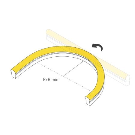 Гибкий неон ARL-CF2835-Classic-220V White (26x15mm) (Arlight, 8 Вт/м, IP65)