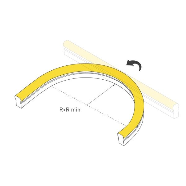 Гибкий неон ARL-CF2835-Classic-220V White (26x15mm) (Arlight, 8 Вт/м, IP65)