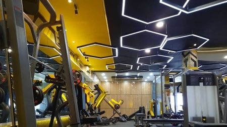 Светильник шестиугольник подвесной черный SILED HEXAGO-02-PROF 1920х1670х50х70 (144 Вт)