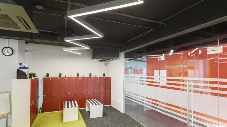 Подвесной светильник зигзаг белый SILED SNAKE-01-PROF 640х210х50х70 (25 Вт)